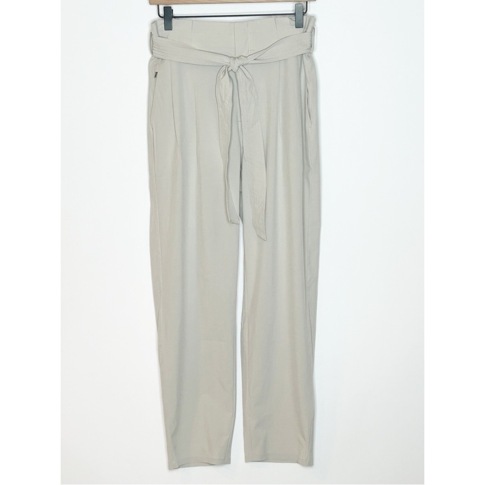 Athleta Skyline Pant II Paperbag Light Beige Size 10 - Picture 4 of 14